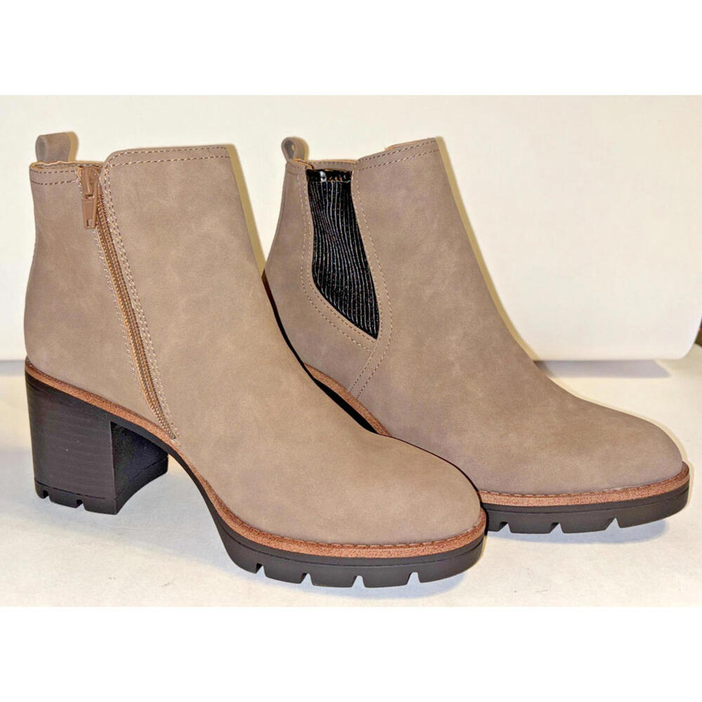 Madallynn Gore Naturalizer Brown Suede Booties Women's Size 7.5M New